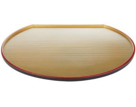 Gold Half-Moon Tray 35.9x31.7 cm