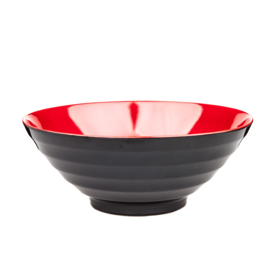 Wide Mouth Bowl 6.5” (Black-Red)