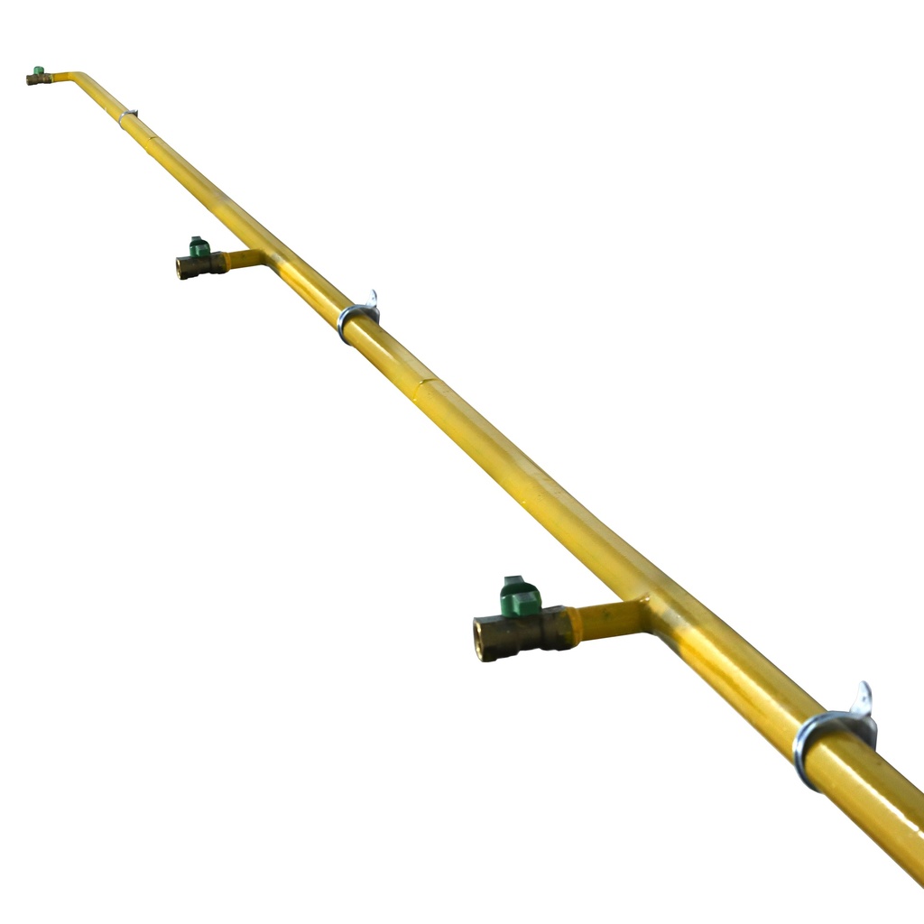 Black pipe seamless steel 1/2" with 5 valve (15 m)