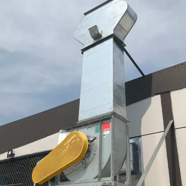 Kruger exhust blower 5 HP พร้อมแผงควบคุม