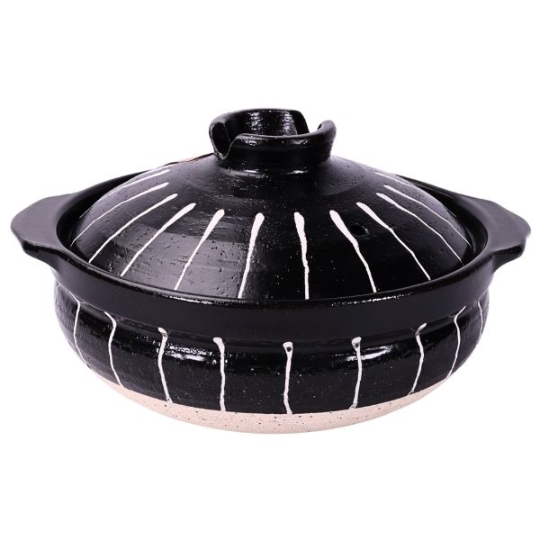 Donabe Nabe 18 cm (White Stripes)