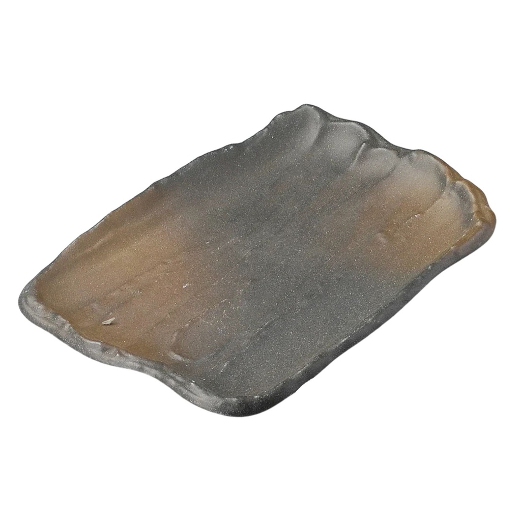 Black Tea Square Plate 8.5"