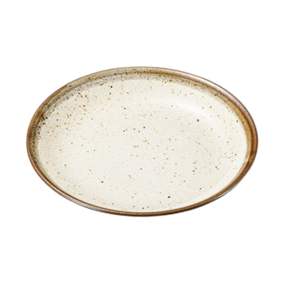 粉引ライン深口皿 10"