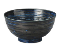 Brushed Navy Blue Bowl 6.5"