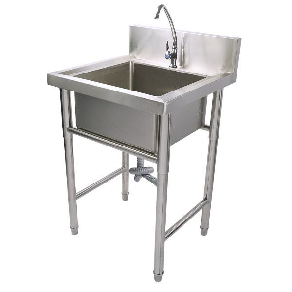 KAIBA Stainless Steel Single Bowl Sink 75x75x85 cm
