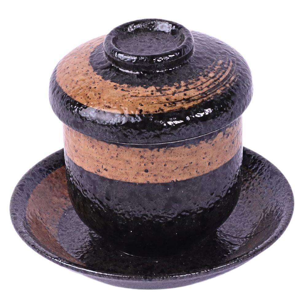  蒸し椀 120 ml (黒丸)