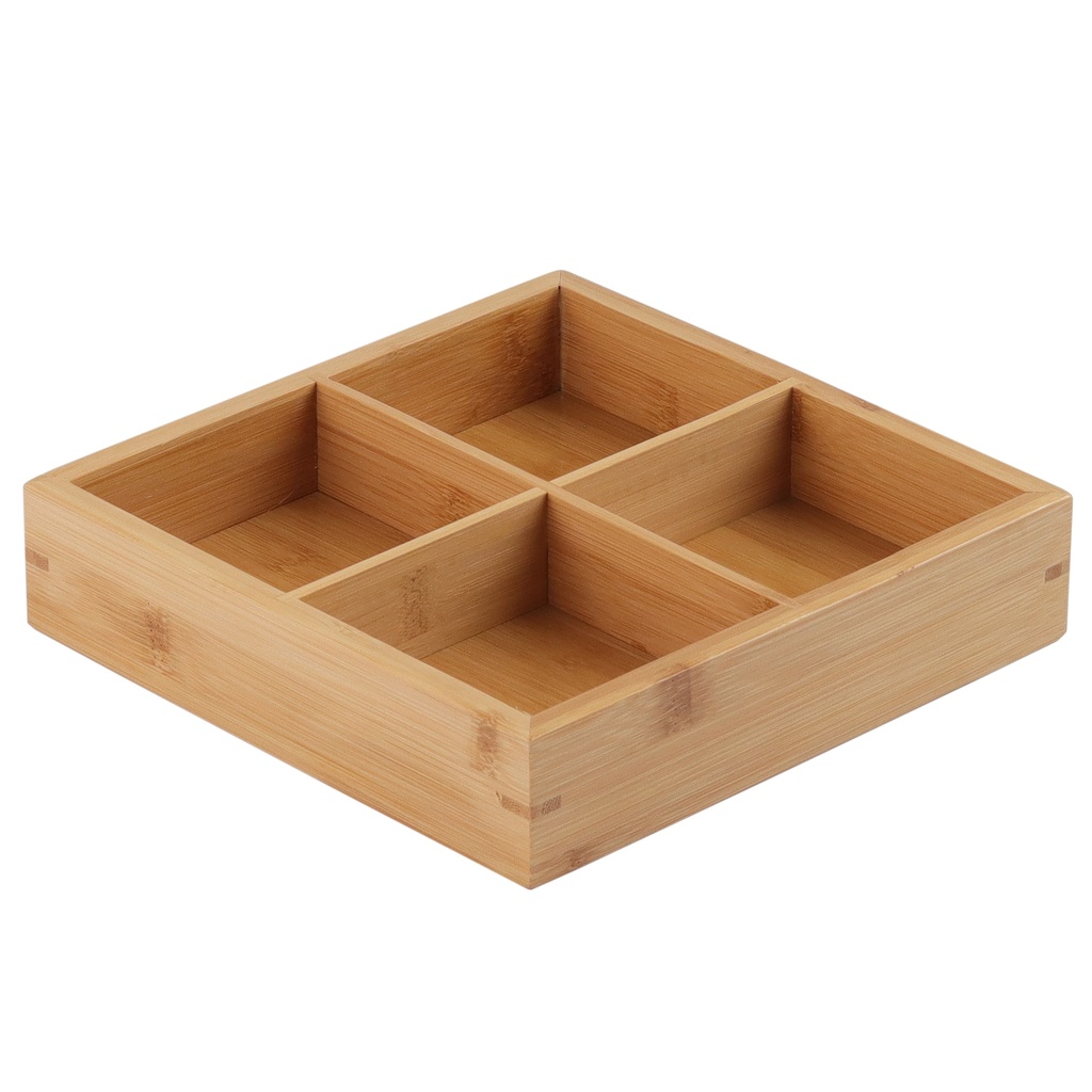 กล่องเบนโตะไม้ 4 หลุม