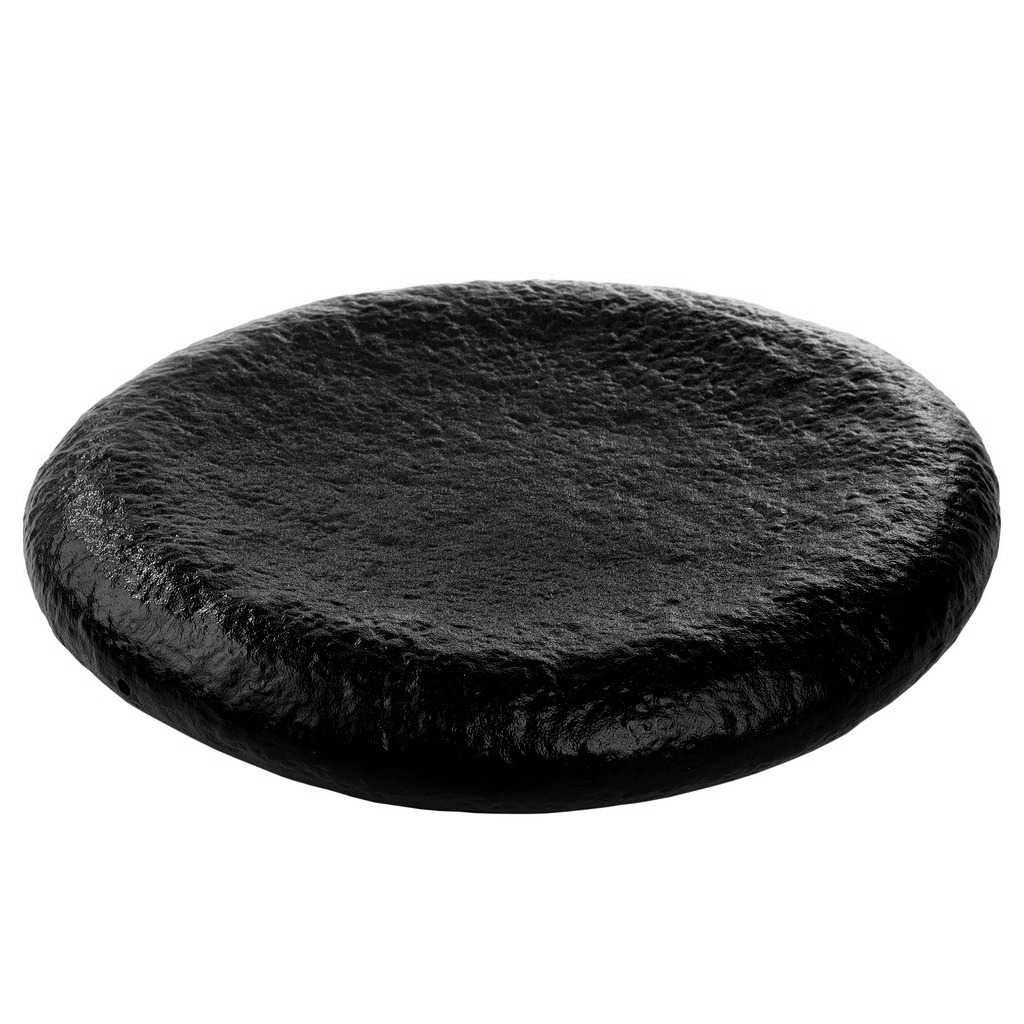 Serving Plate 25 cm (Black Stone)