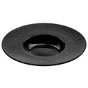 จานซุปลายอุกกาบาตสีดำ 11 นิ้ว