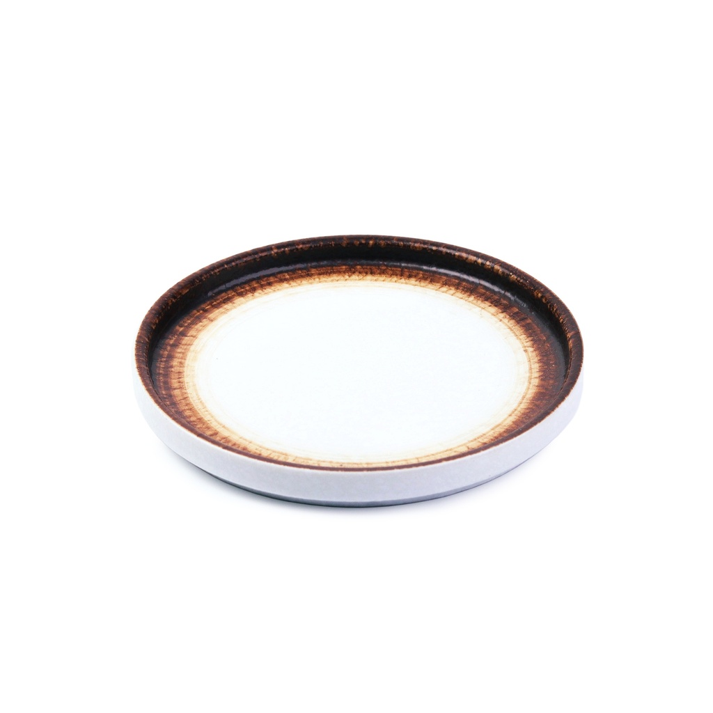 จานวงแหวนสีน้ำตาล 7 นิ้ว