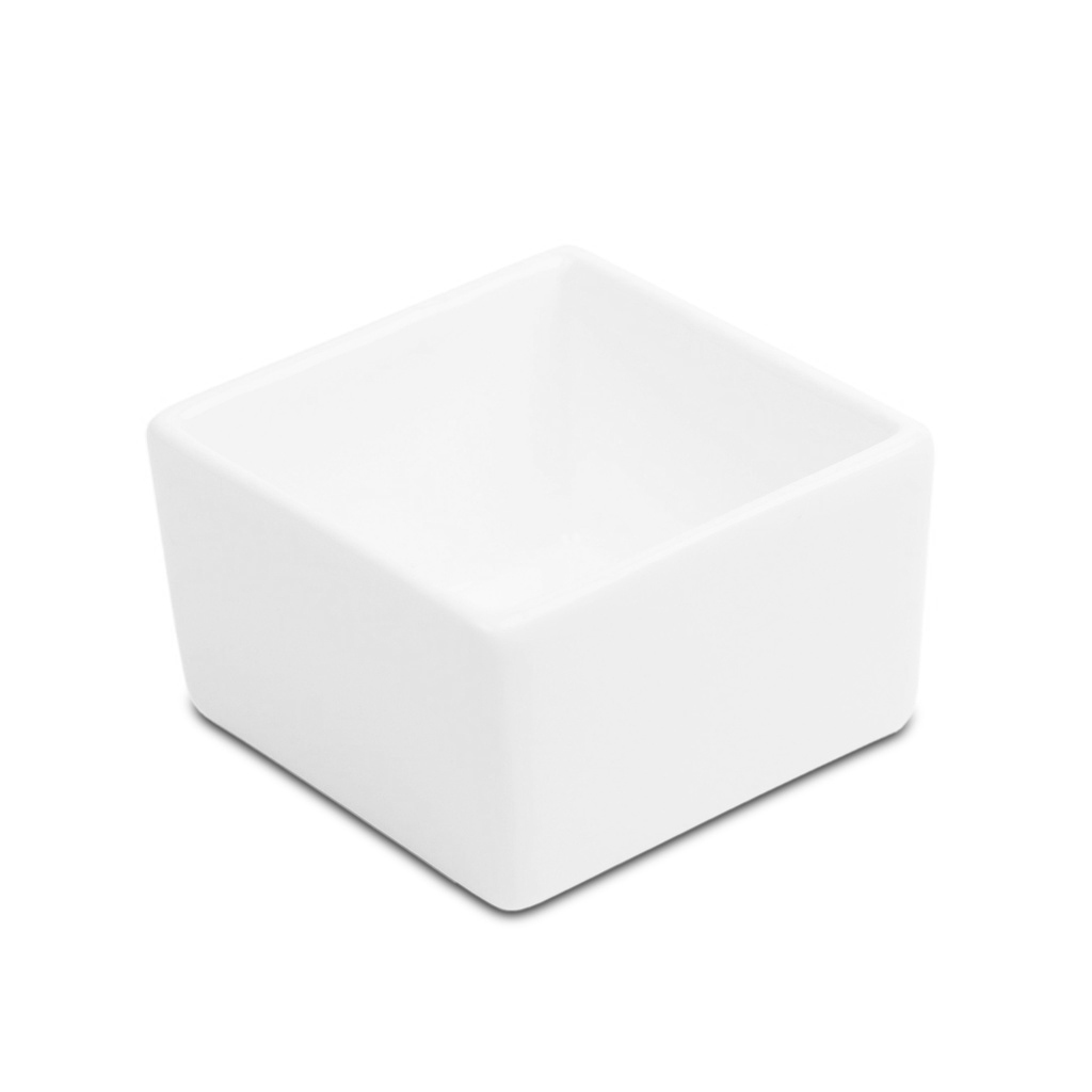 ถ้วยจตุรัสพอร์ซเลน 3 นิ้ว