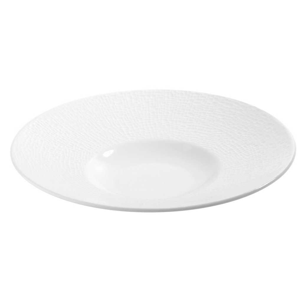 จานพาสต้าพอร์ซเลนขอบศิลาดล 10 นิ้ว