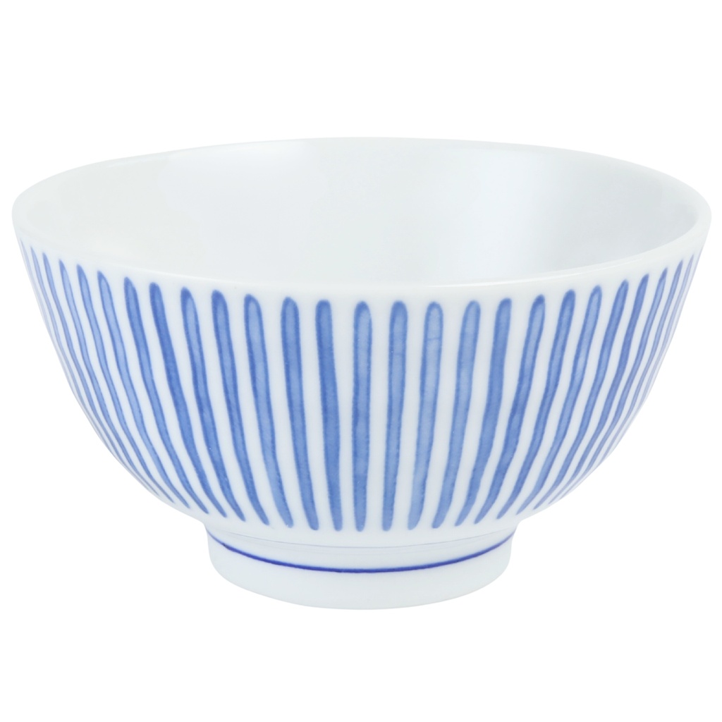 ชามข้าวลายฝนสีน้ำเงิน 4.5 นิ้ว