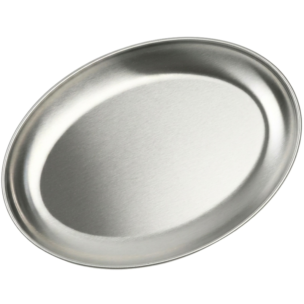 Oval Stainless Steel Plate 10" (18-8)