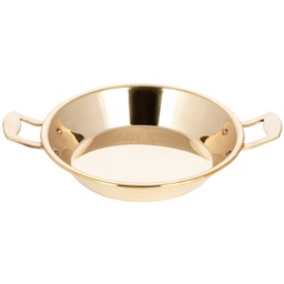 [BRA0008] Brass Pan With Double Handle 7"