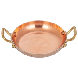 [COP0002] Copper Pan With Double Handle 12 cm