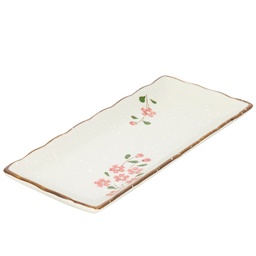 [CRM0014] จานมินิมากิซูชิลายหิมะ 10 นิ้ว