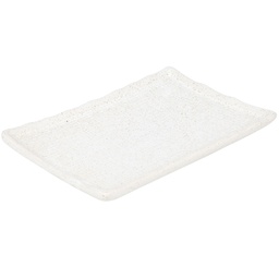 [CRM0537] 玄米 四角皿 8"