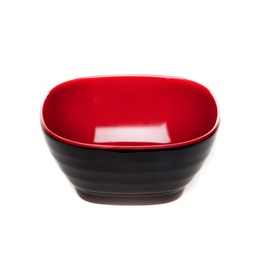 [MLM0010] Square Bowl 4.25" (Black-Red)