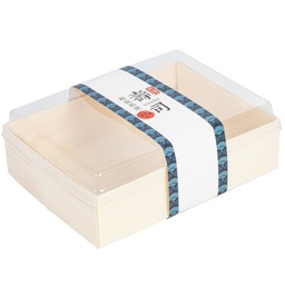 [SET0047] Disposable Wooden Nigiri Box 18x13.7 cm (100 Set)