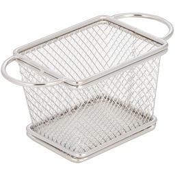 [STL0009] Stainless Steel Basket With Double Handle 10x8x7.5 cm