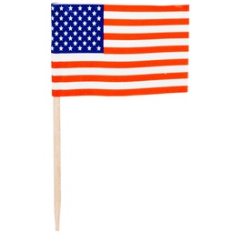 [FLG0006] USA Flag Toothpicks (100 Pcs)
