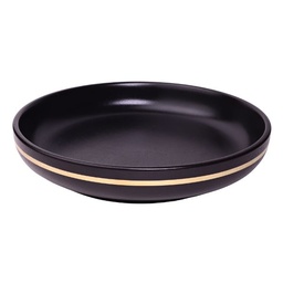 [CRM0680] Sushi Oke Plate 8" (Gold Rim)