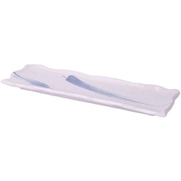 [CRJ0060] จานมากิซูชิขนนกสีฟ้า 12.5 นิ้ว