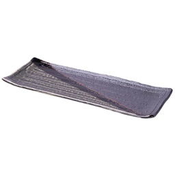 [CRJ0064] 織部ぬり分け長皿 12"