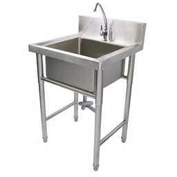 [KAI0006] KAIBA Stainless Steel Single Bowl Sink 75x75x85 cm