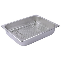 [SET0078] Stainless Steel Tray with Net 32.5x26.5x6.5 cm