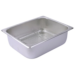[SET0080] Stainless Steel Tray with Net 32.5x26.5x15 cm