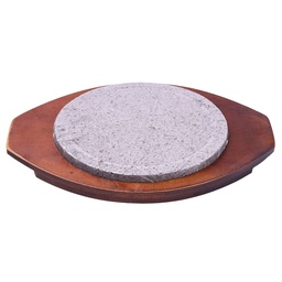 [SET0088] ชุดแผ่นหินภูเขาไฟกลม 21 ซม.