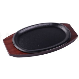 [KJP0909] TOKIWA Cast Iron Oval Steak Plate 25 cm