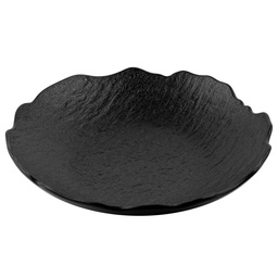 [CRM0926] Wavy Edge Salad Plate 9" (Black Stone)