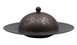 [CRM0889] Plate with Cover 25 cm (Brown Sugar)