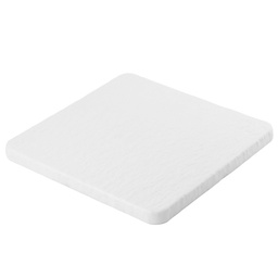 [CRM0913] Square Flat Plate 10" (White Stone)