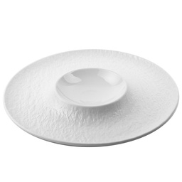 [CRM0919] Crater Plate 12" (White Stone)