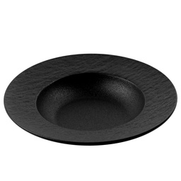 [CRM0930] 深皿 9.75" (黒石)