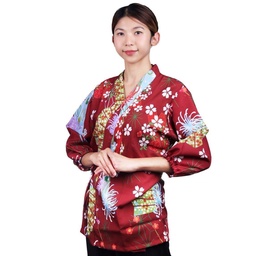 [CLH0136] ชุดพนักงานหญิงฮานะสีแดง L