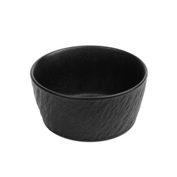 [CRM1075] จานขอบตั้งลายหินสีดำ 4.5 นิ้ว