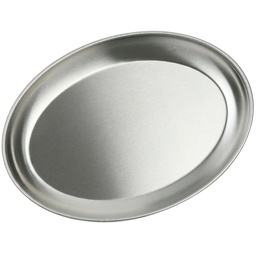 [STL0061] Oval Stainless Steel Plate 8" (18-8)