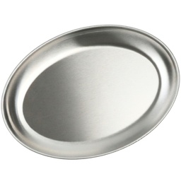 [STL0062] Oval Stainless Steel Plate 9" (18-8)